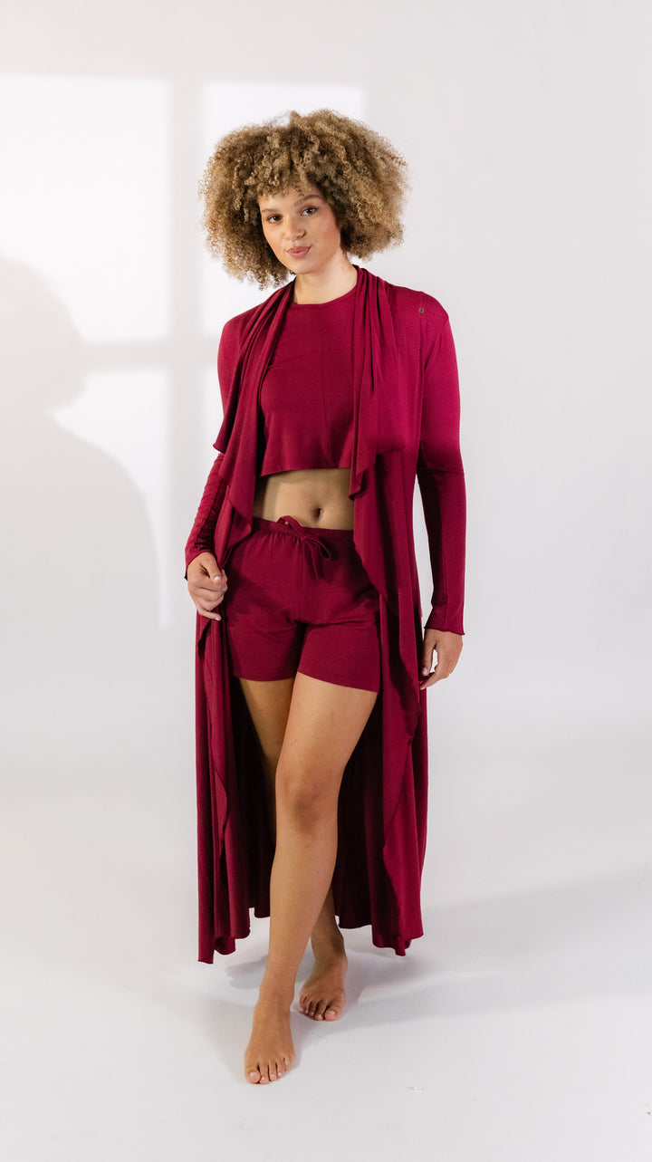 The Hamptons Robe in Merlot