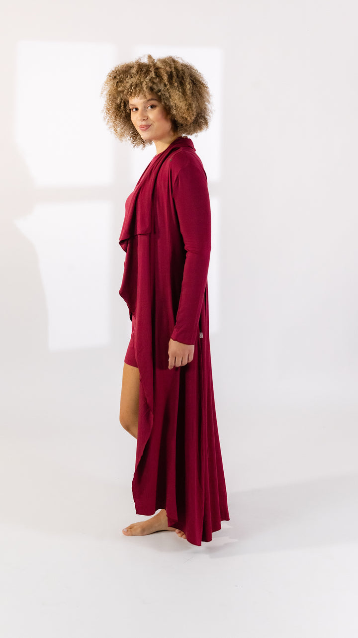 The Hamptons Robe in Merlot