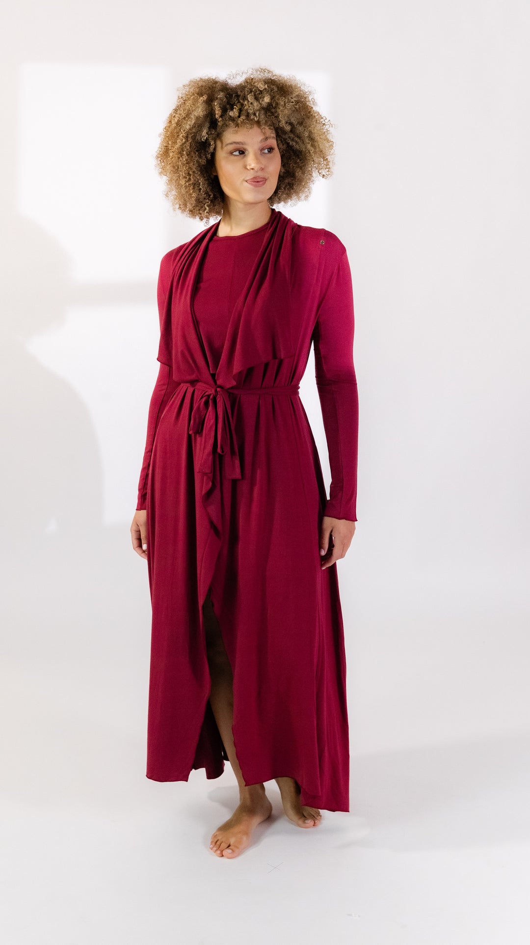 The Hamptons Robe in Merlot