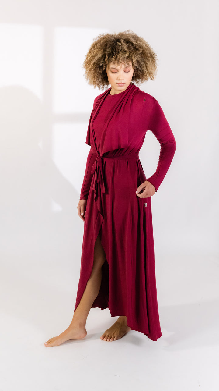 The Hamptons Robe in Merlot