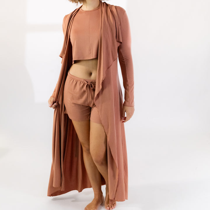 The Hamptons Robe in Cappuccino