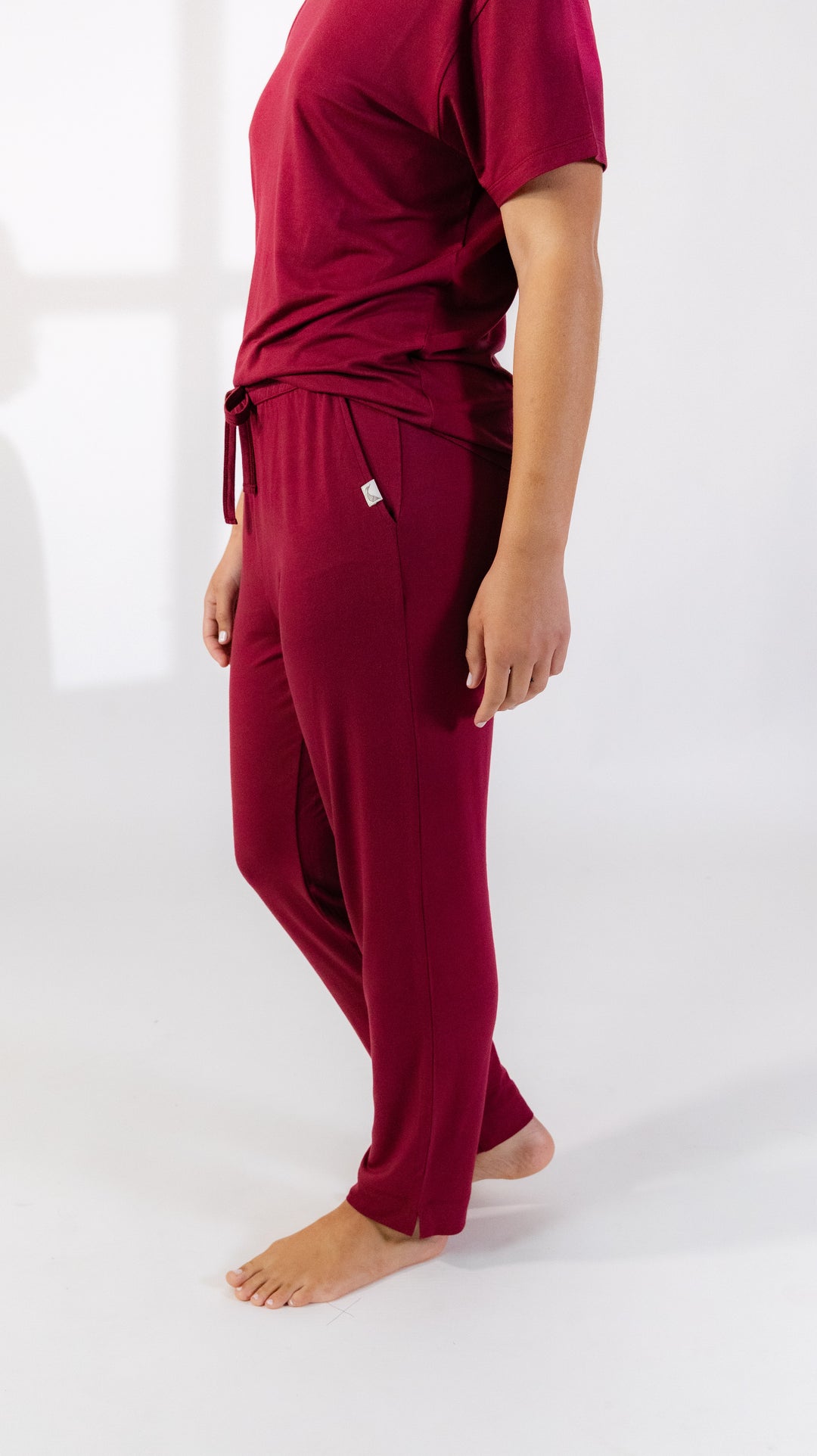 New England Pant in Merlot