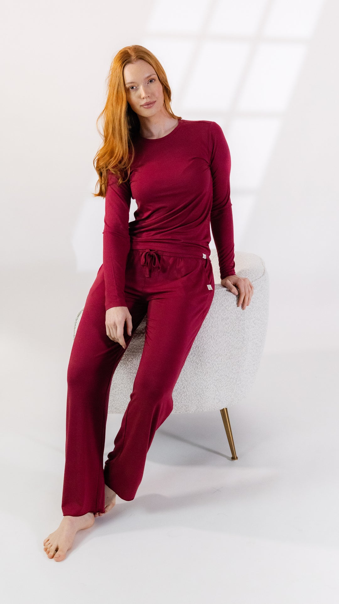 Harbor Pant in Merlot