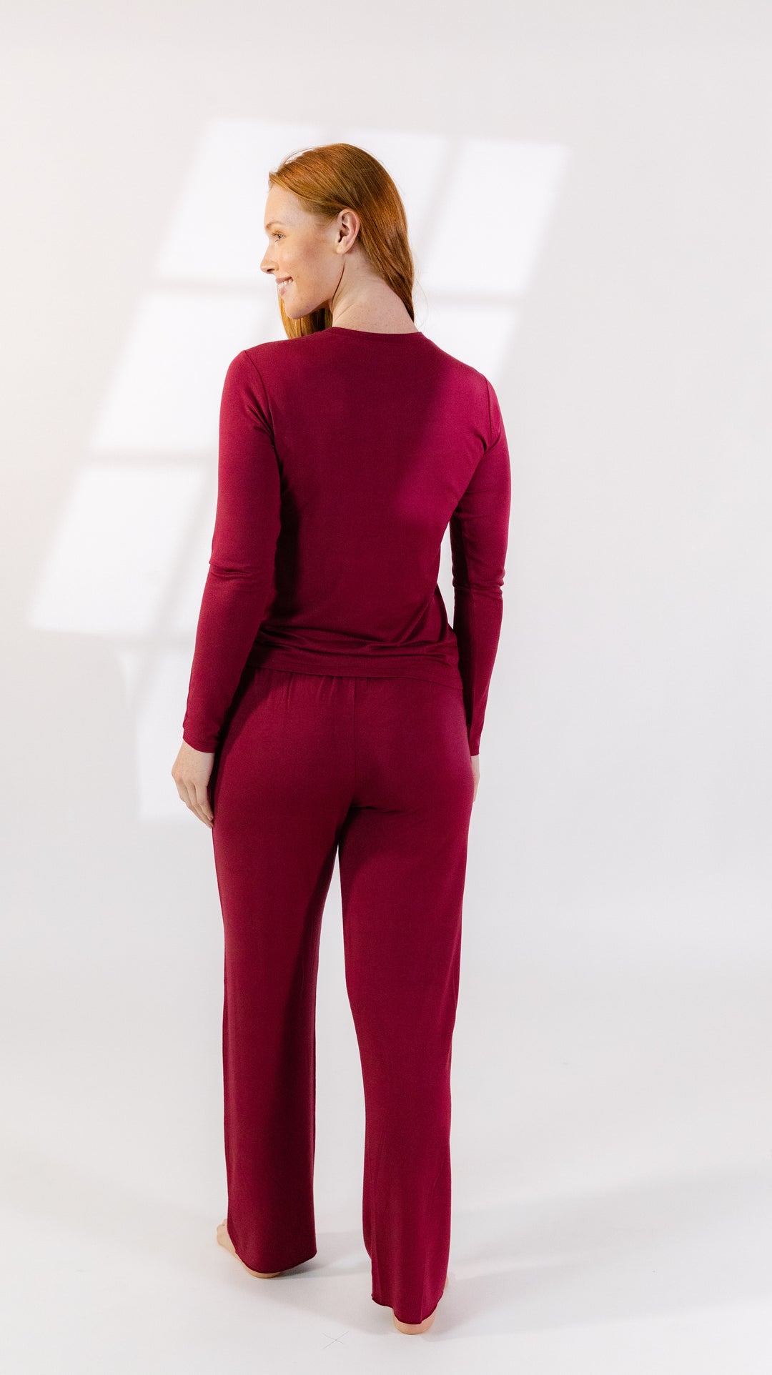 Harbor Pant in Merlot